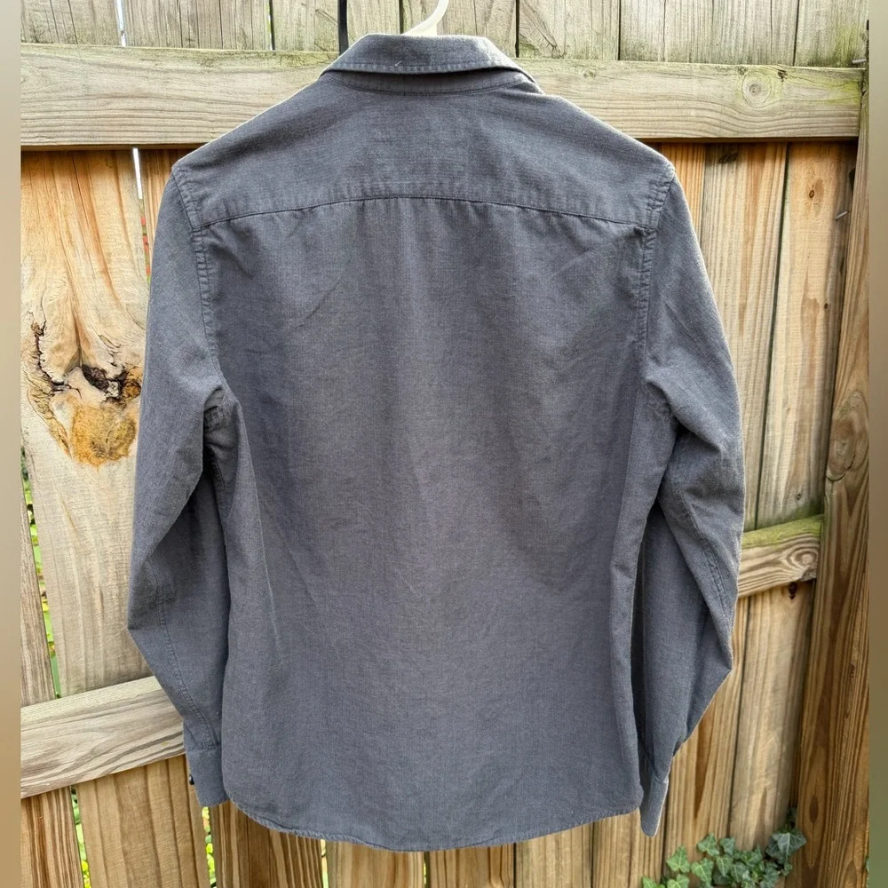 Banana Republic Charcoal Casual Button-Down Shirt